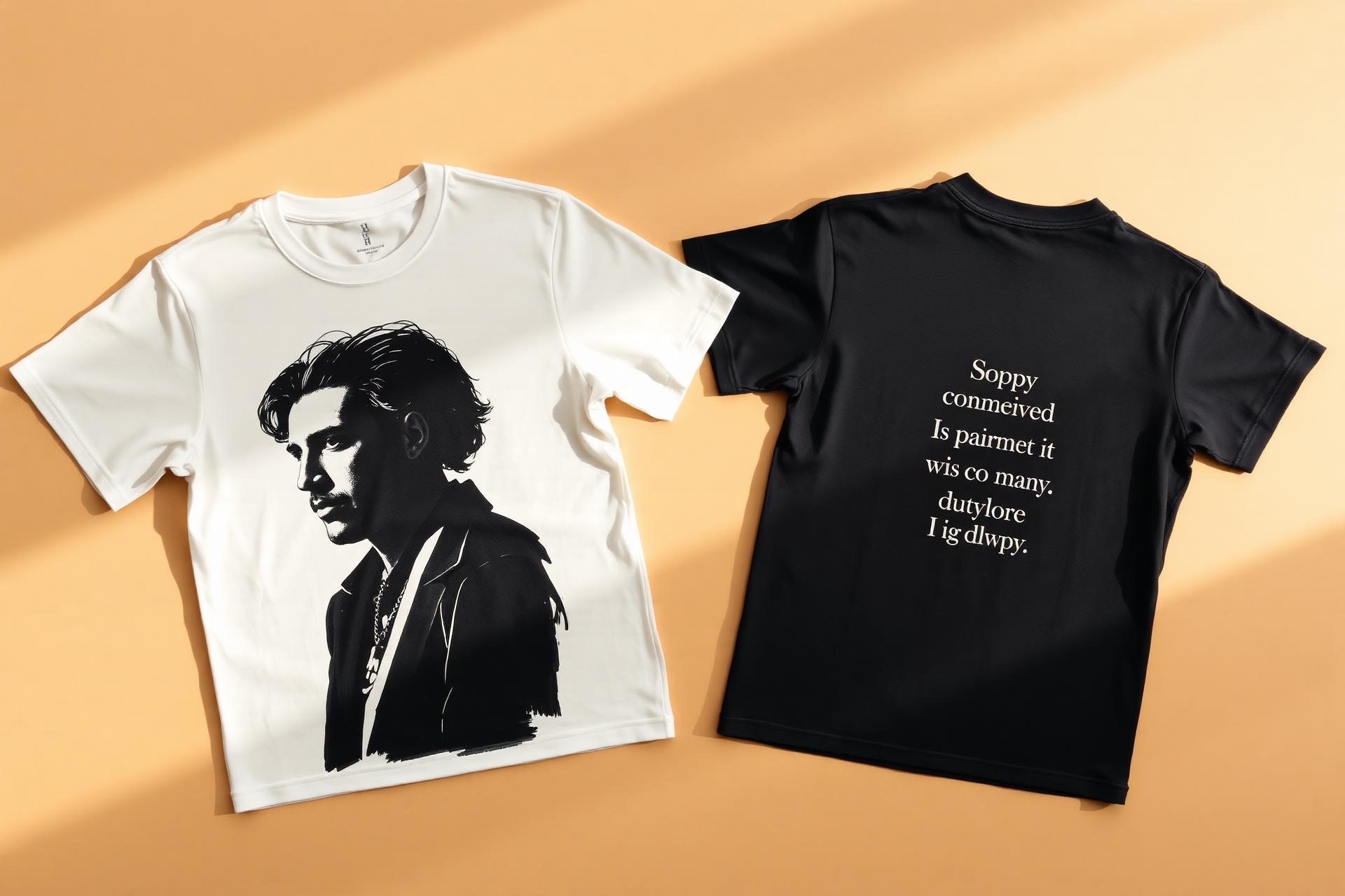 Front artwork, back quote