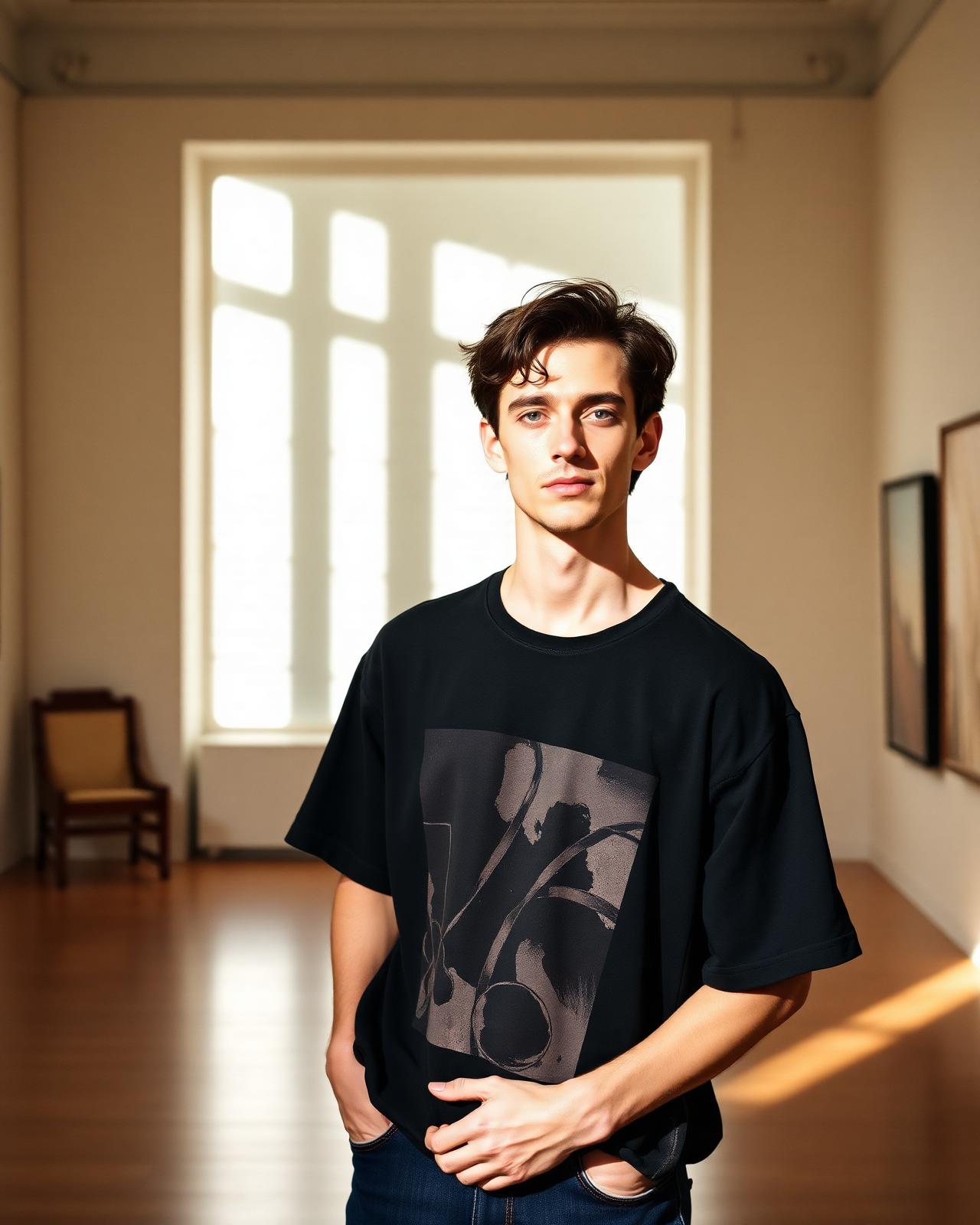 ICONICOMIX worn in a gallery